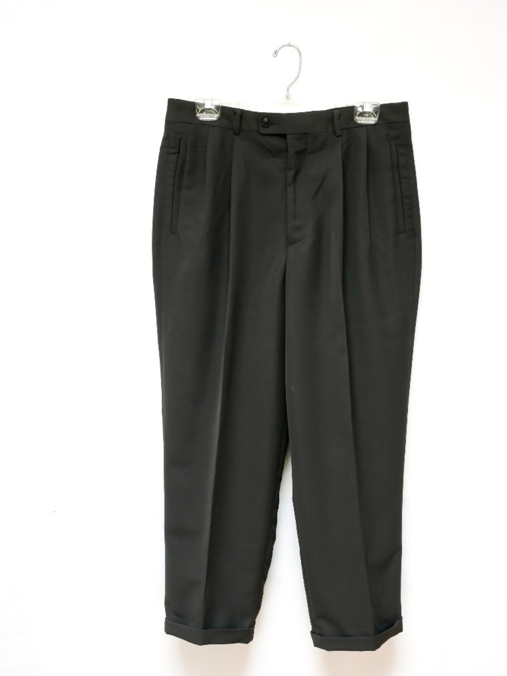 Vintage Claiborne Black Polyester Men's dress pants - Like new
